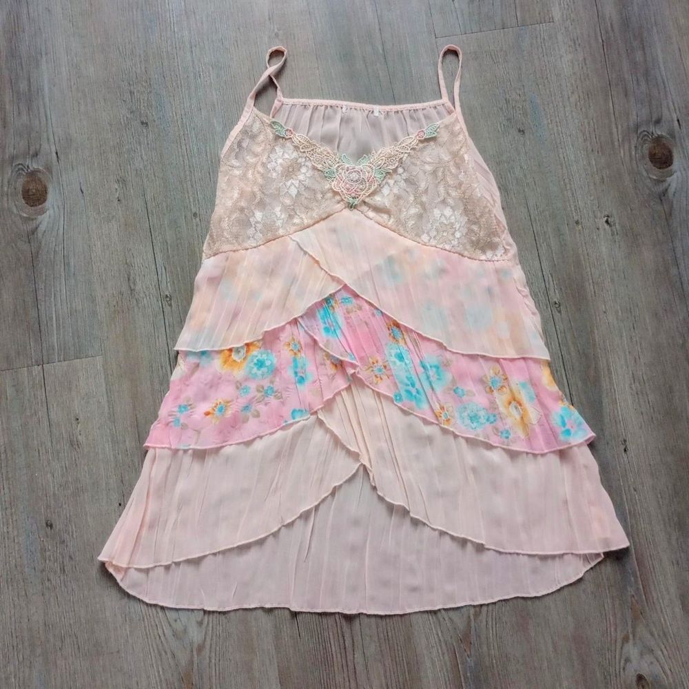 J-Fashion Asymmetrical Floral Sheer Fairy Dress